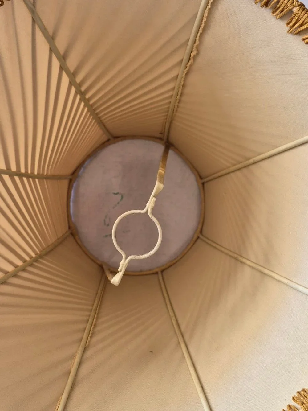 Rich, Warm Cocoa Brown Pleated Bell Shape Lampshade